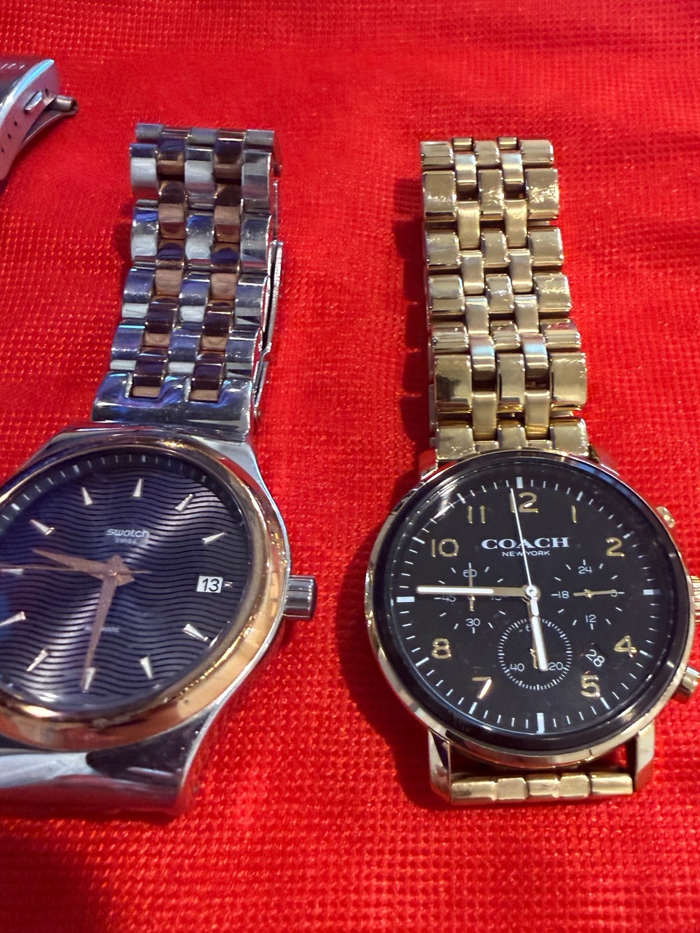Swarovski Gold and Black Bracelet Watch